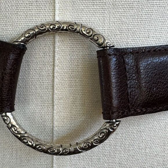 Brighton Black & Brown Leather Concho Circle Belt – B60209 main image 6
